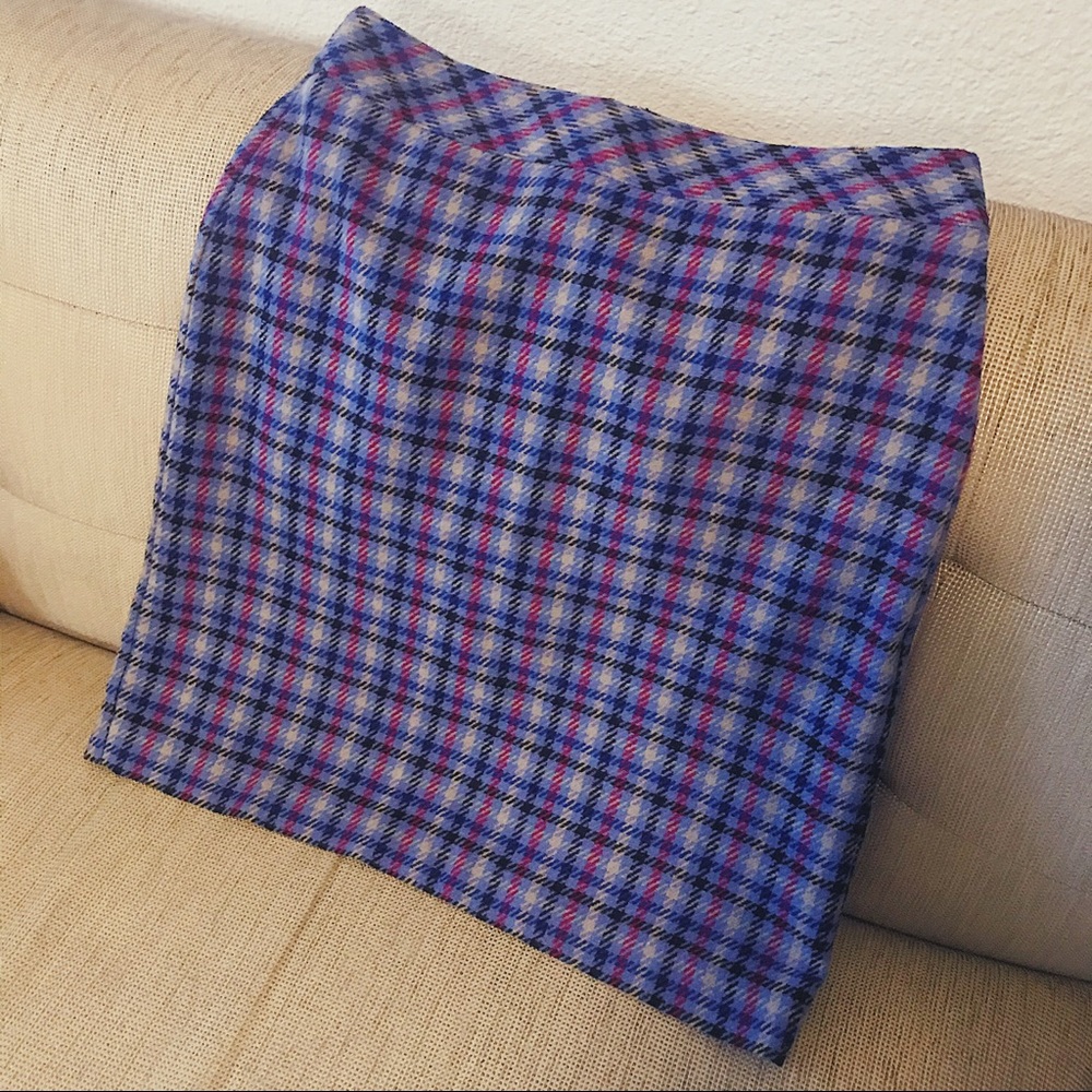plaid pencil skirt
